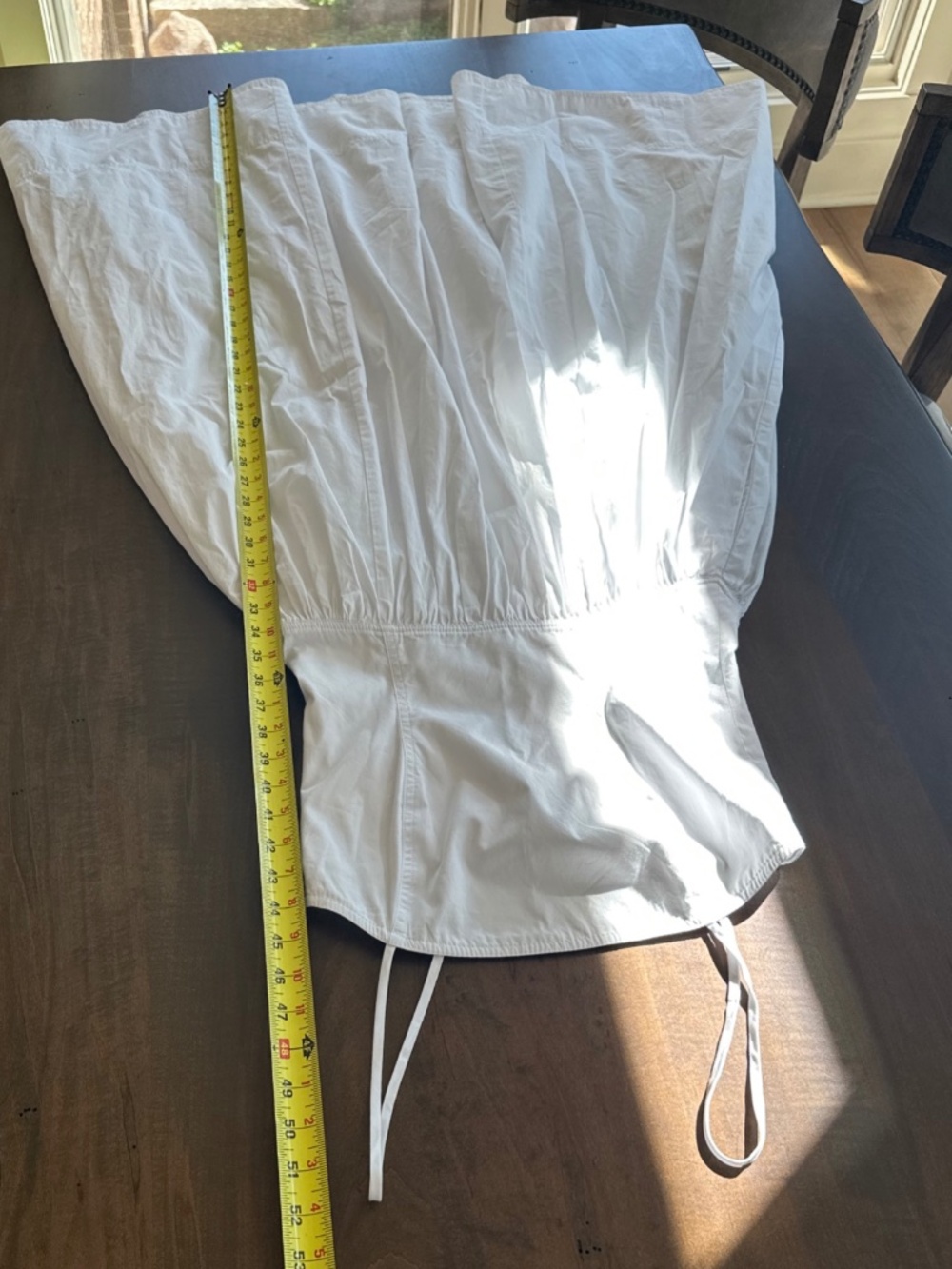 Madewell Poplin Seamed Midi Dress 100% Cotton White Sz 2 Sleeveless $158 - Picture 12 of 12